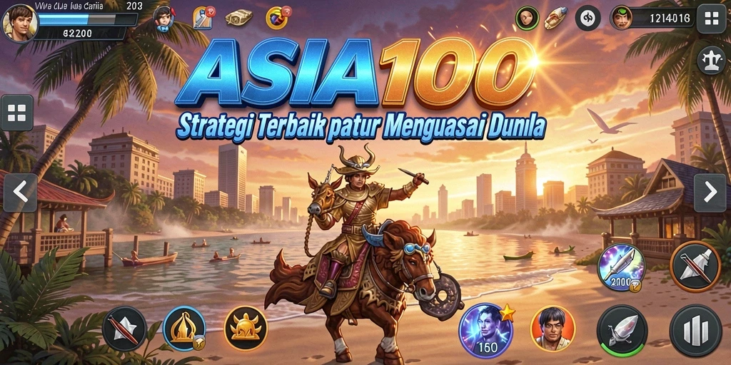 Tampilan gameplay menegangkan dari ASIA100 dengan aksi strategis.