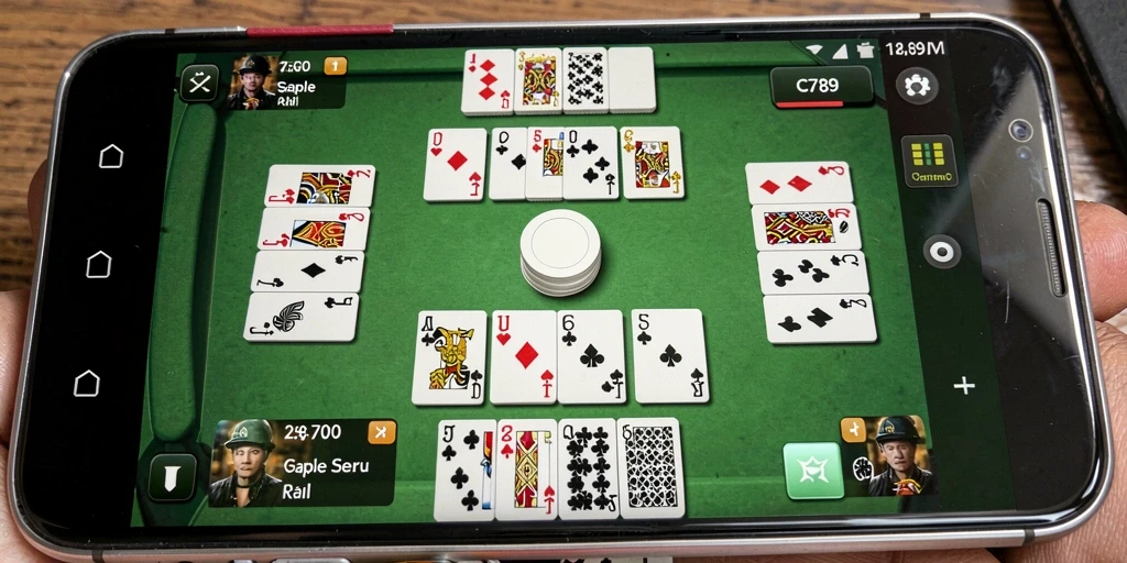Screenshot C789 menunjukkan gameplay Gaple yang seru dan menarik.