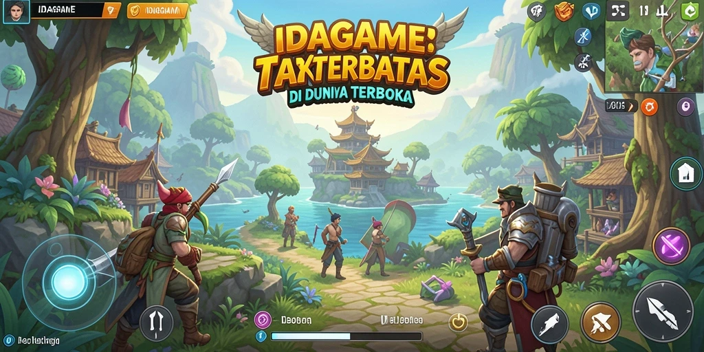 Tampilan gameplay Open World yang menakjubkan di IDAGAME.