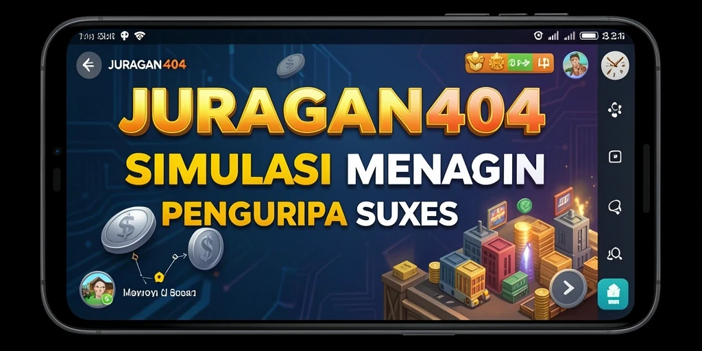Tampilan gameplay JURAGAN404 yang memukau dengan strategi bisnis yang seru.
