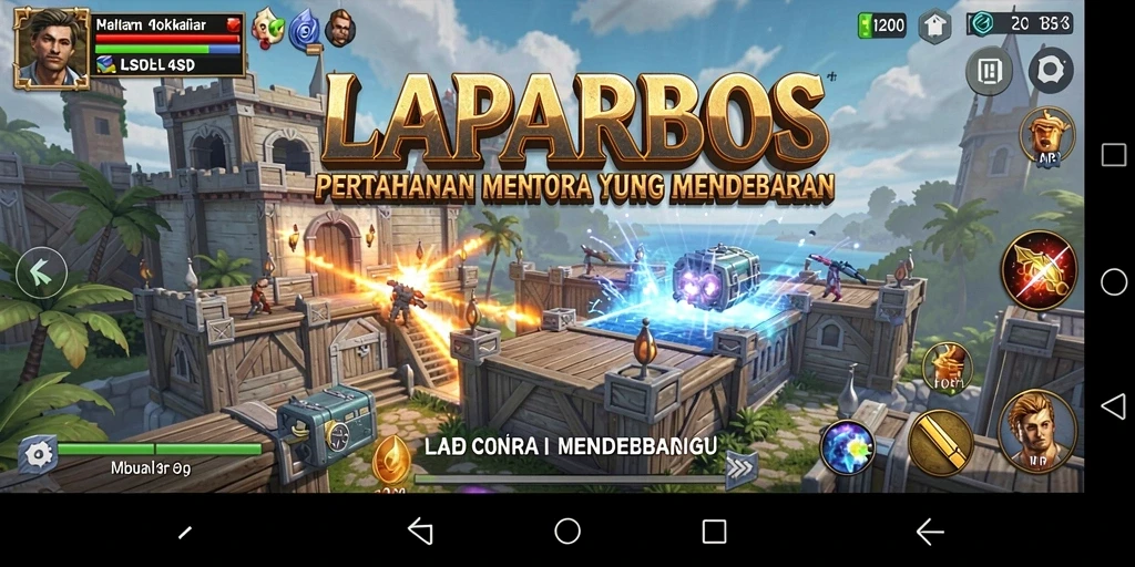 Tangkapan layar LAPARBOS menampilkan aksi memukau saat mempertahankan menara.