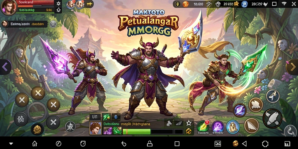 Tampilan gameplay seru dalam dunia fantasi MAKTOTO.