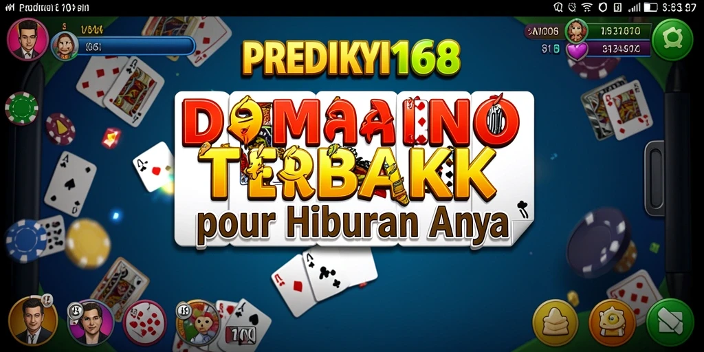 Tangkapan layar gameplay PREDIKSI168 dengan suasana permainan Domino yang seru.